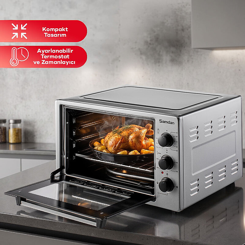 40 Lt. Zaman ve Isı Ayarlı Mini/Midi Fırın - 2